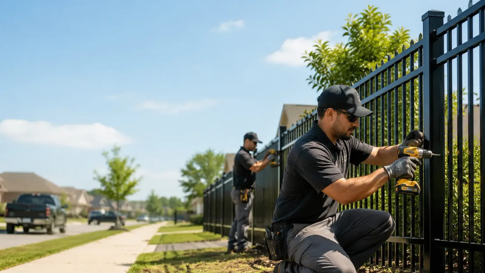 Metal Fence Installation in Midland, VA